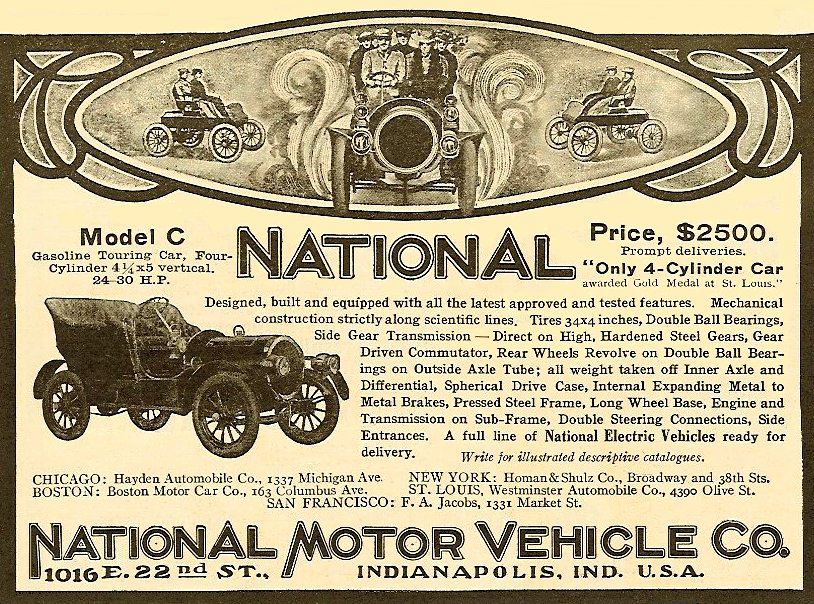 1905 National Auto Advertising